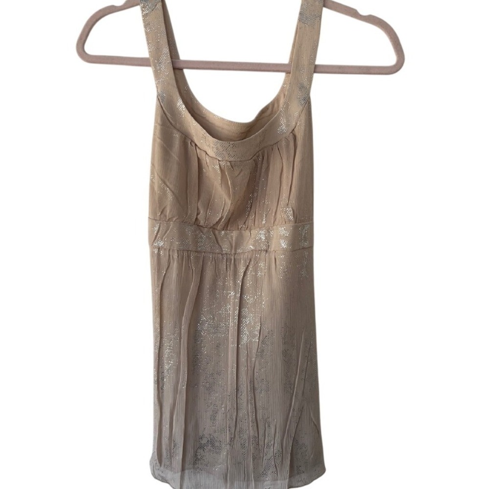 Charlotte Russe Party Top Sleeveless Sparkly Detail Large EUC‎